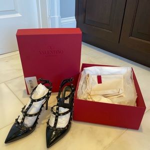 Valentino Black Patent Rockstud pumps. Retails for $1190. Great condition